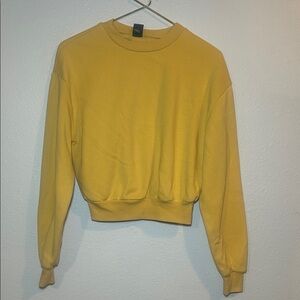 Wild Fable Yellow Crew Neck Sweatshirt